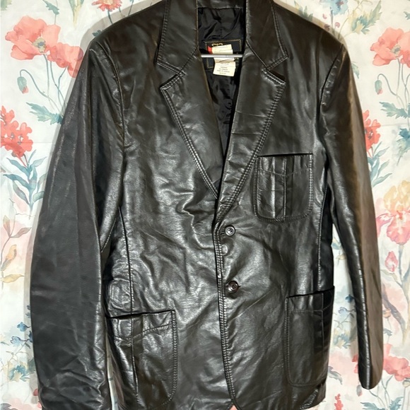 Vintage Blazer Black Leather Jacket Size 40 (Unisex) - Picture 3 of 13